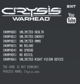 Crysis Warhead — Трейнер | Trainer (+7)