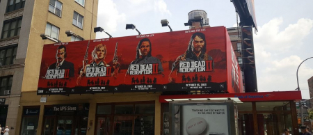 Рекламные баннеры Red Dead Redemption 2 появились в Нью-Йорке