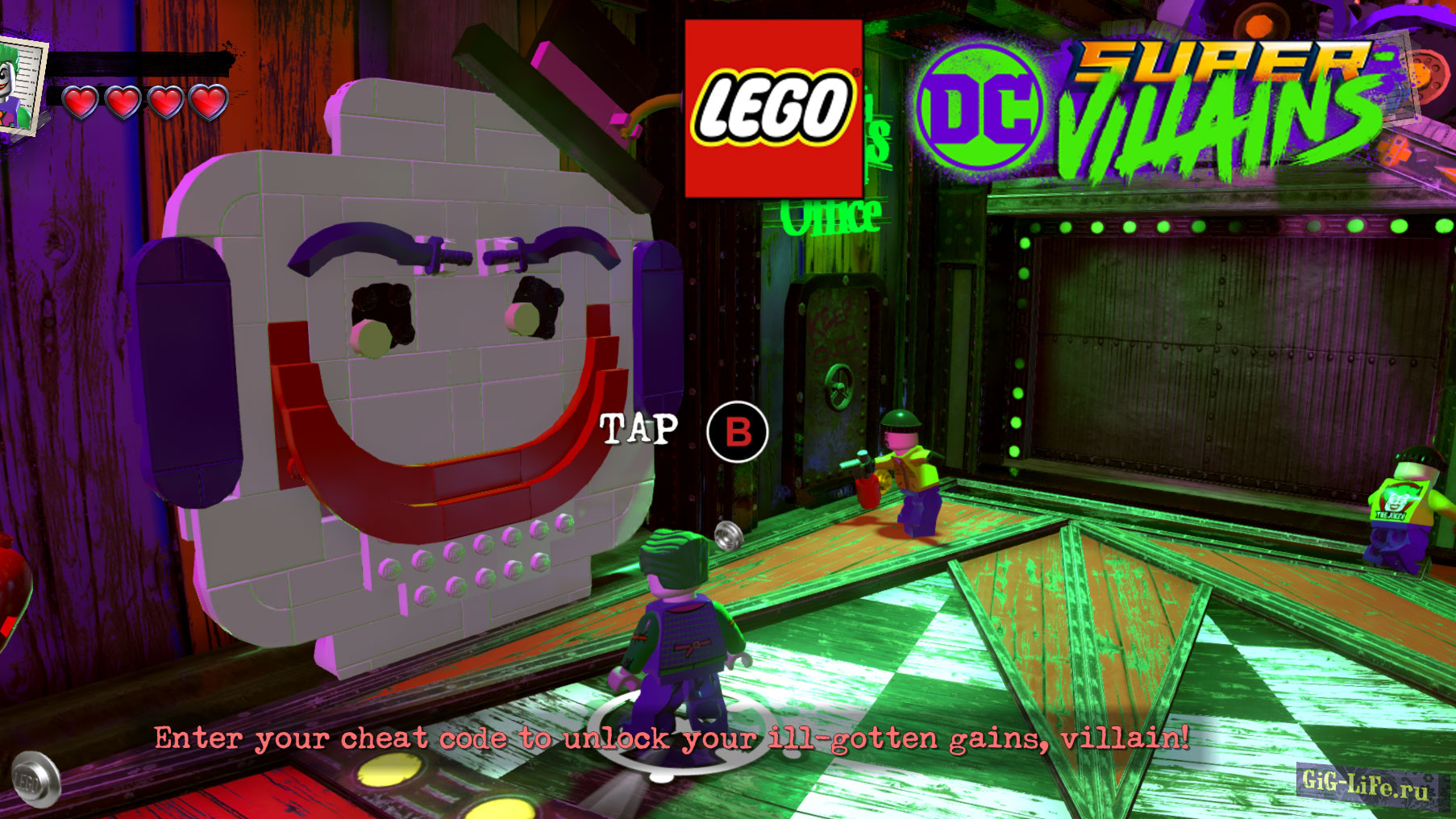 LEGO DC Super-Villains - чит-код на персонажей