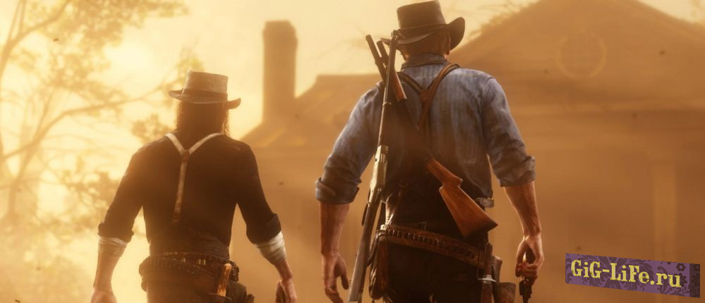 Red Dead Redemption 2 геймплей в 4K — ковбои