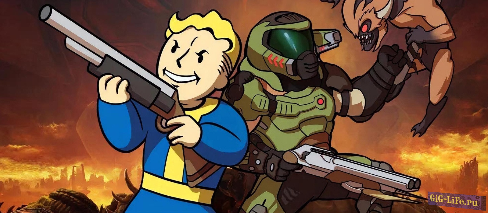 Fallout Shelter Online — Дополнение с монстрами из Doom Eternal