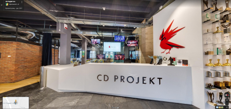 Виртуальный тур по CD Projekt Red через сервис Google Maps