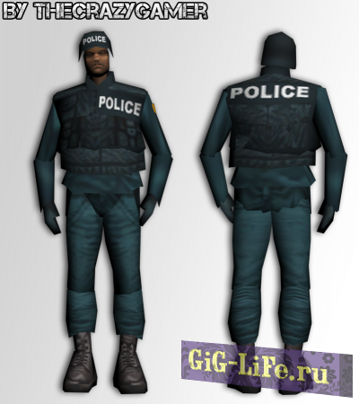 GTA III — Униформа службы S.W.A.T без очков / S.W.A.T without glasses