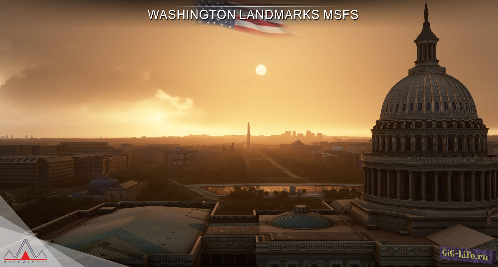 Microsoft Flight Simulator получила дополнение с достопримечательностями Вашингтона