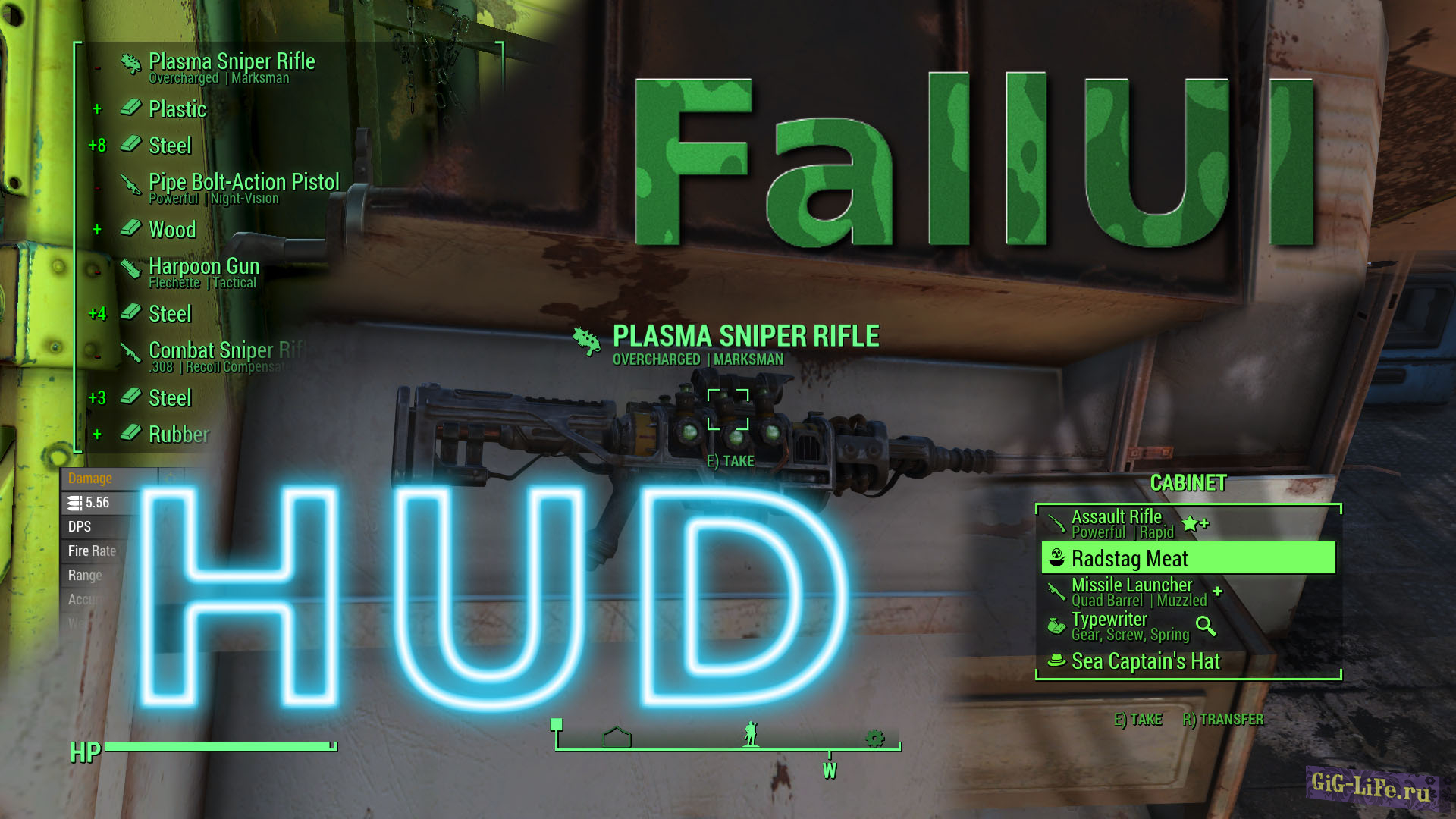 Fallout 4 — Настраиваемый HUD | FallUI - HUD