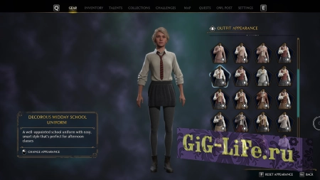 Hogwarts Legacy — Короткие юбки в школьной форме | Short School Uniform Skirts