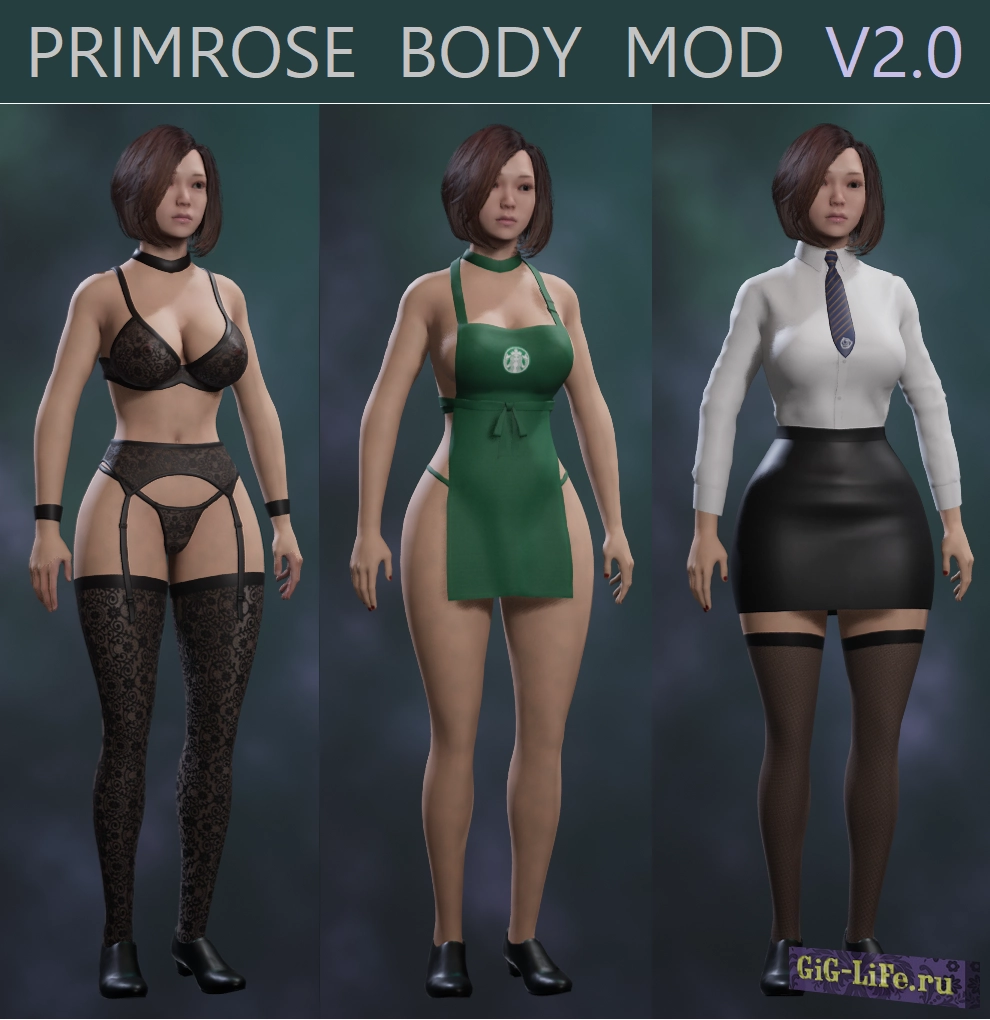 Hogwarts Legacy — Великолепное тело и откровенные наряды | Primrose BodyMod (Gorgeous body and skimpy outfits)