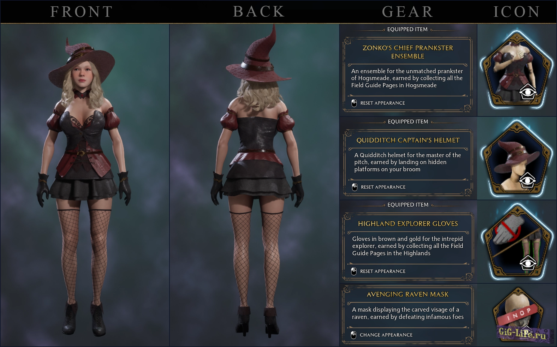 Hogwarts Legacy — Сексуальный наряд ведьмы со шляпой | Witch Outfit plus Hat