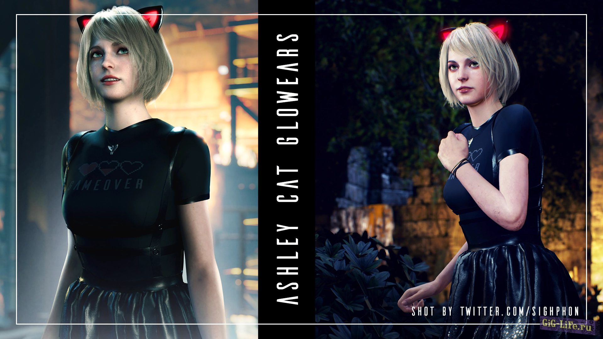 Resident Evil 4 Remake — Светящиеся кошачьи ушки для Эшли | Ashley Cat Glow Ears
