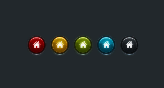 Светящиеся блестящие кнопки | Glowing shiny buttons