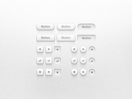 Комплект светлых кнопок | Set of light buttons