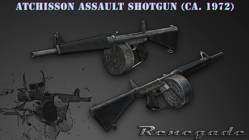 GTA:VC — Штурмовой дробовик Атчиссона | Atchisson Assault Shotgun 1972