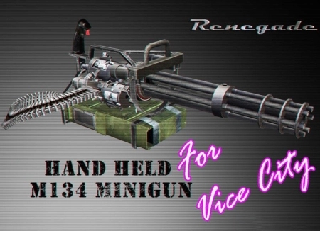 GTA:VC — Ручной миниган М134 | Hand Held M134 Minigun