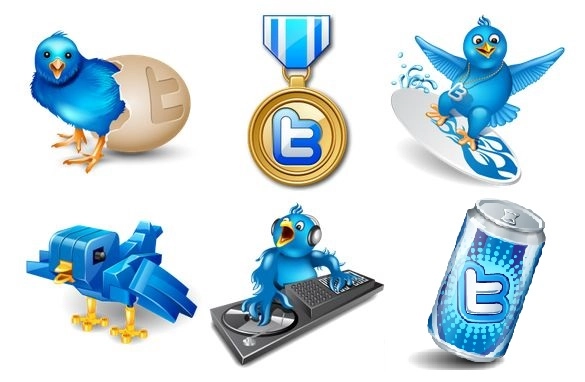 Классная коллекция иконок Twitter | Cool collection of Twitter icons