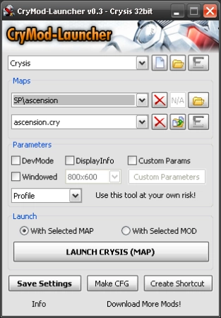 Crysis —  CryMod-Launcher