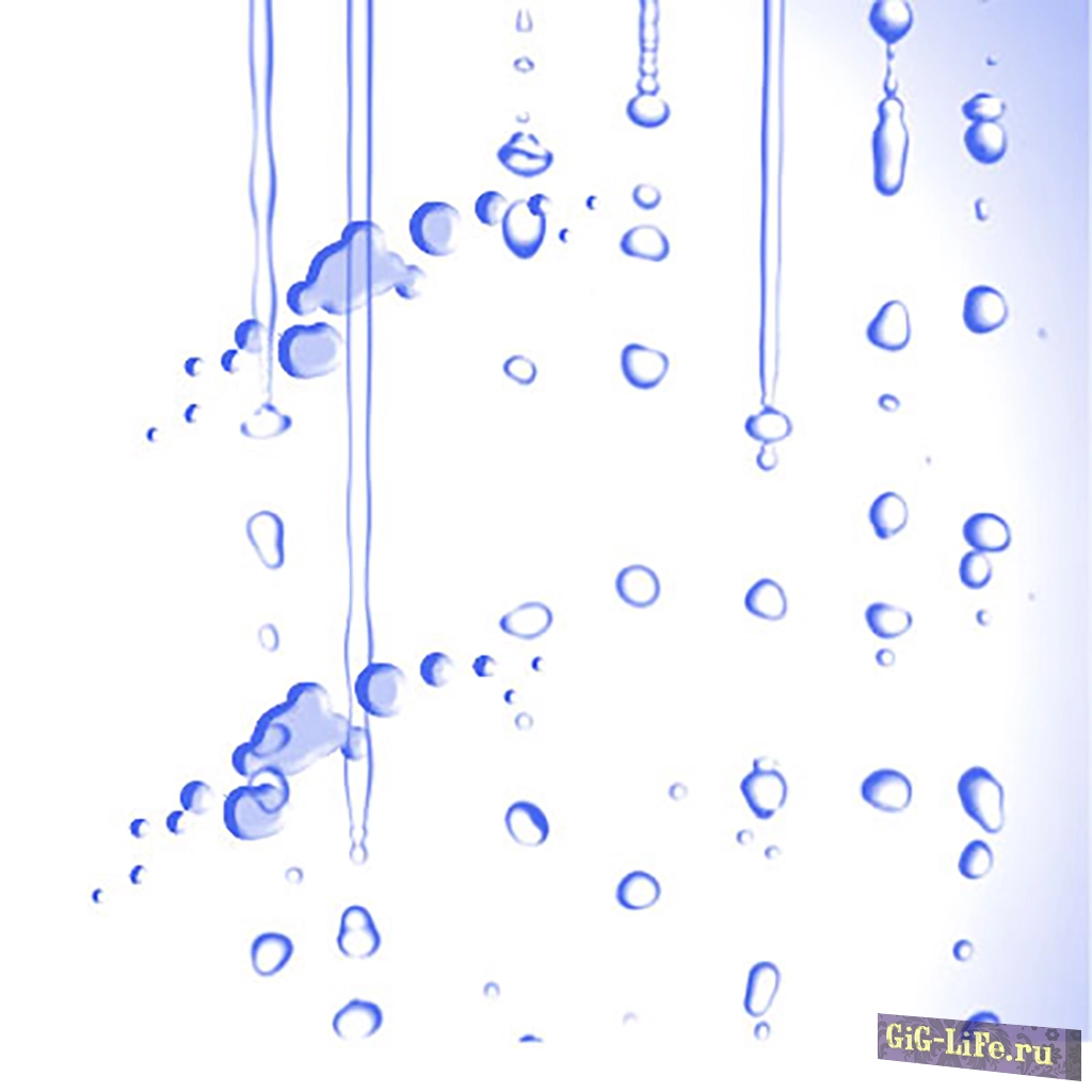 Кисть для фотошопа - Капли воды | Water Drops