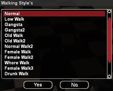 [FS] Система стиля ходьбы | Walking style system
